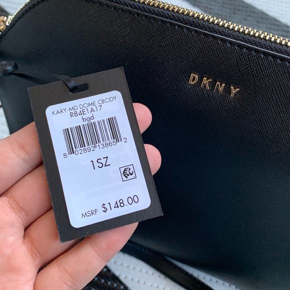 DKNY | NWT 🖤 Black Kary Dome Crossbody - Picture 2 of 5